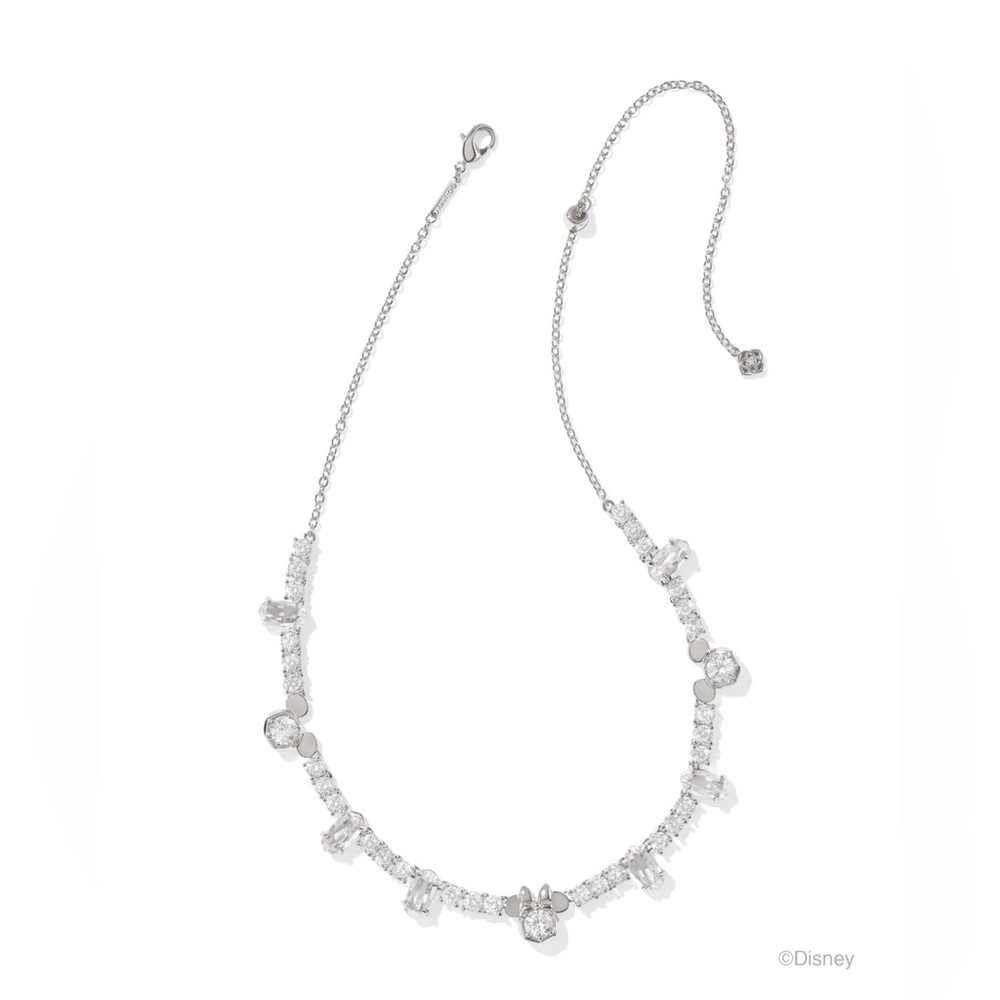 Disney x Kendra Scott Silver Mickey Mouse and Minnie Mouse Tennis Necklace - NWT - Picture 10 of 10